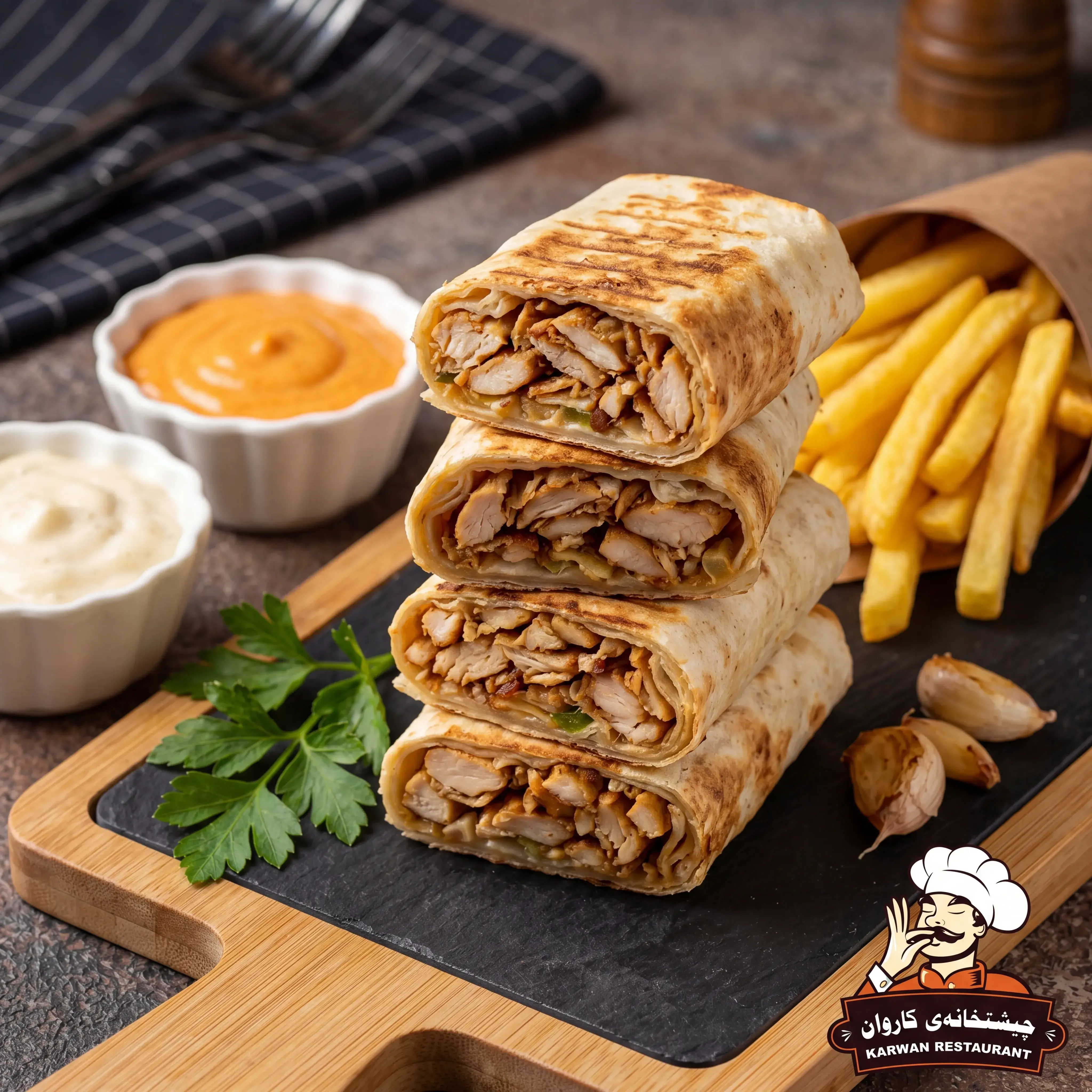 Arabic Chicken Shawarma Meal
