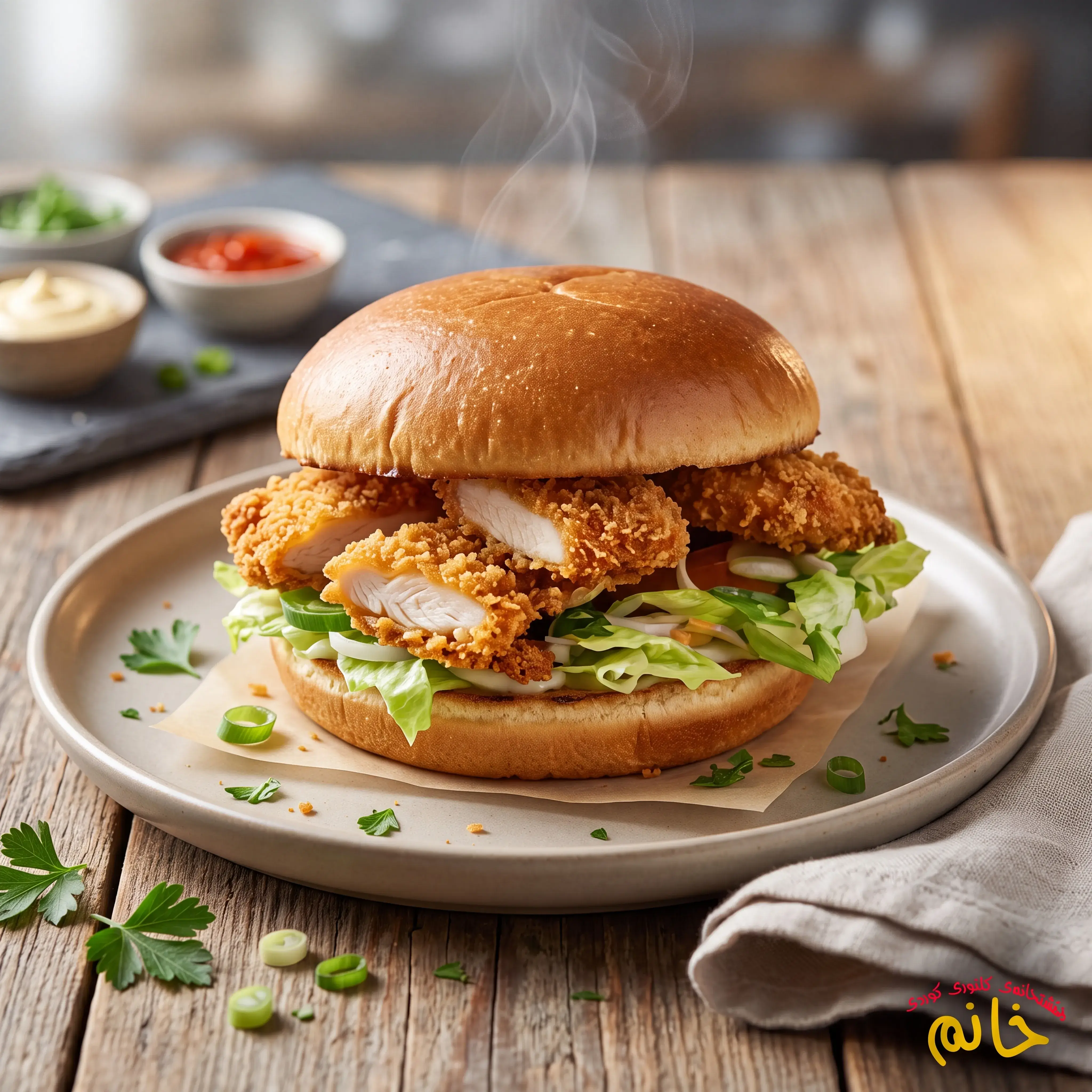 Fried Crispy Burger
